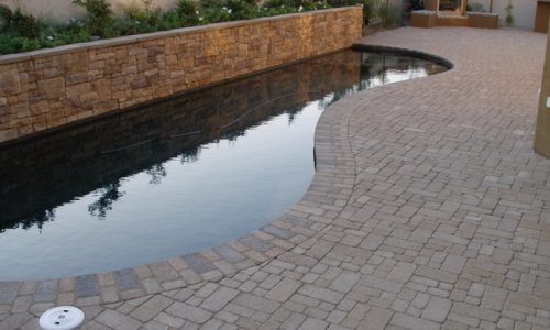 Pool Wall_Stone veneer